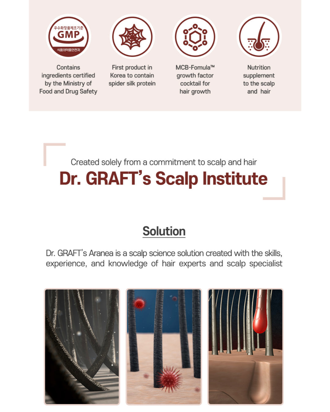 Dr. GRAFT Aranea Hair Loss Shampoo with Spider Silk Protein 500ml