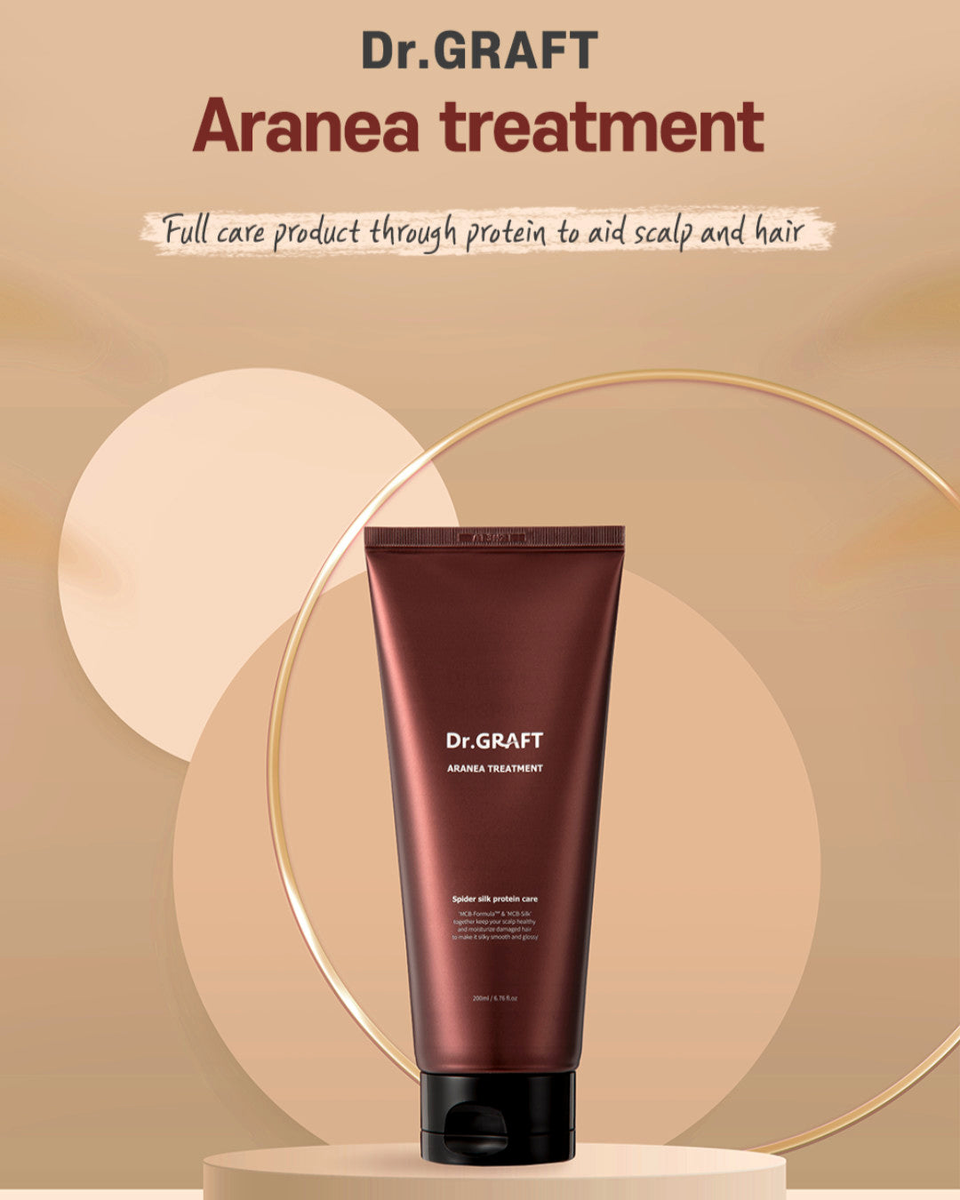 Dr.GRAFT Aranea Treatment 200ml — Spider Silk Protein Hair Treatment