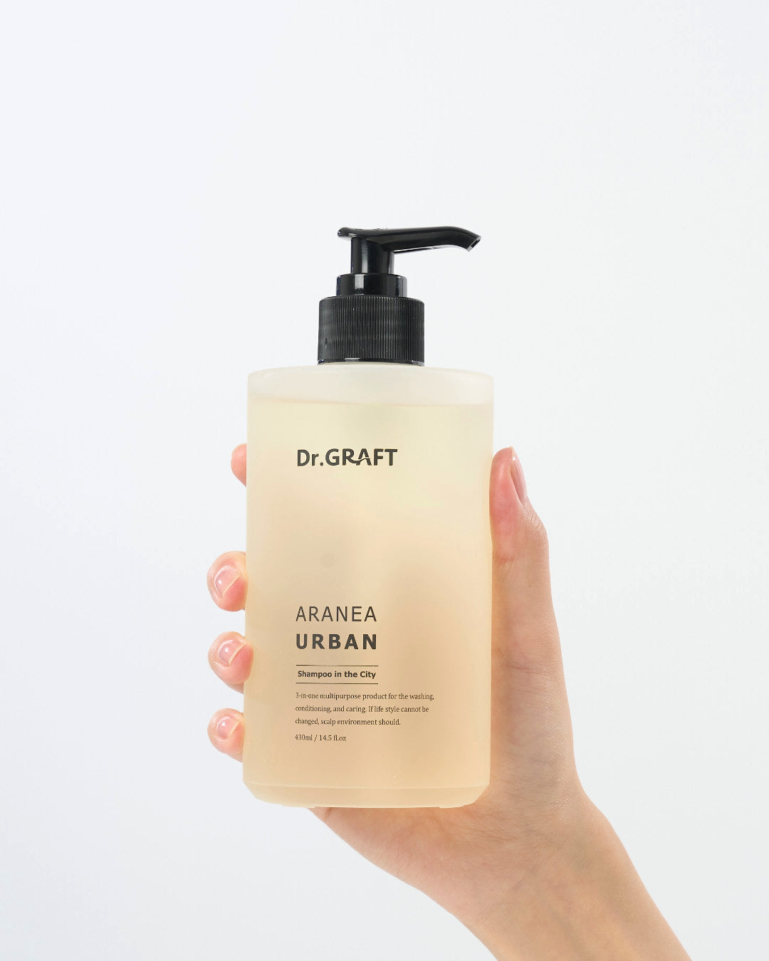 Dr.GRAFT Aranea Urban Shampoo 430ml — Spider Silk Protein 3-in-1 Hair Loss Shampoo