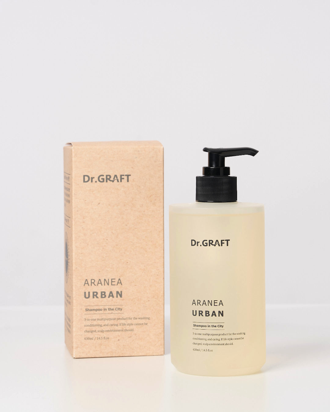 Dr.GRAFT Aranea Urban Shampoo 430ml — Spider Silk Protein 3-in-1 Hair Loss Shampoo