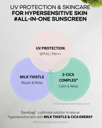 BANOBAGI Milk Thistle Repair Cica Sunscreen Plus SPF45 PA+++