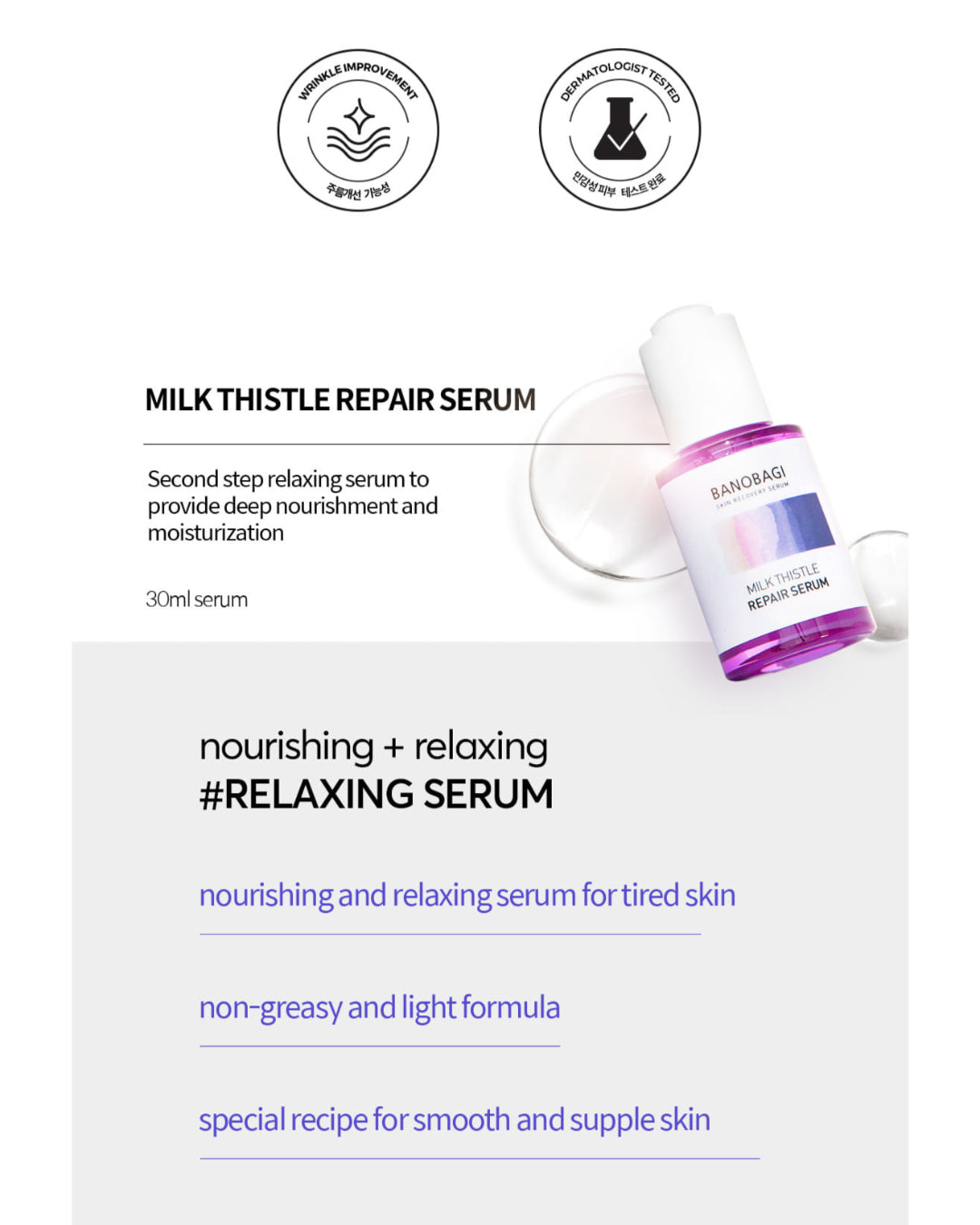 BANOBAGI Milk Thistle Repair Serum