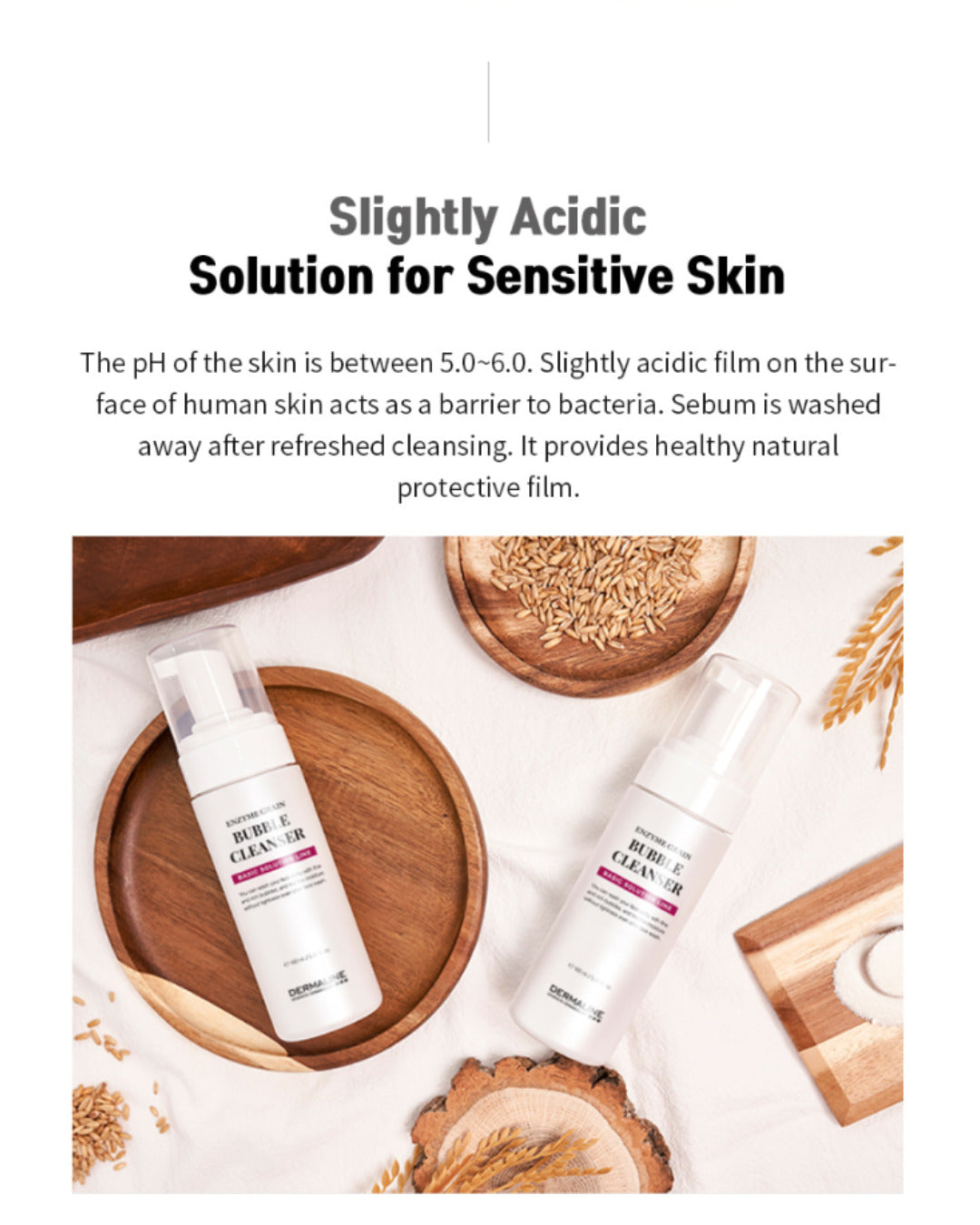 Dermaline Enzyme Grain Bubble Cleanser 160ml