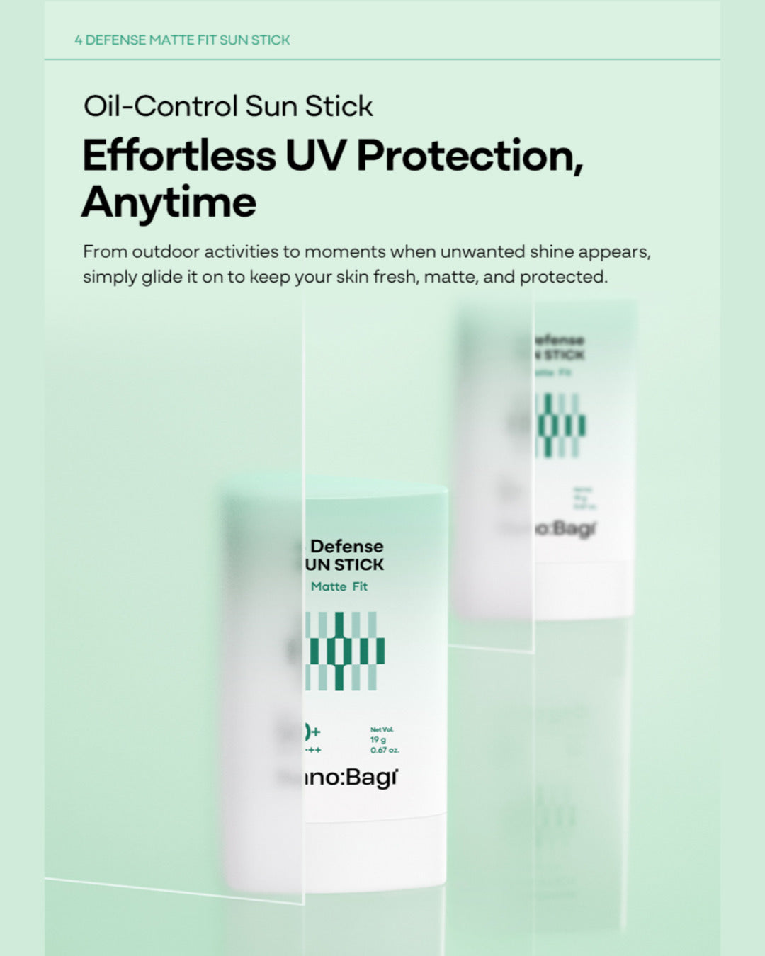 BANOBAGI 4 Defense Matte Fit Sun Stick SPF50+ PA++++