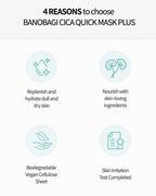 BANOBAGI Milk Thistle Repair Cica Quick Mask Plus | 30 sheets