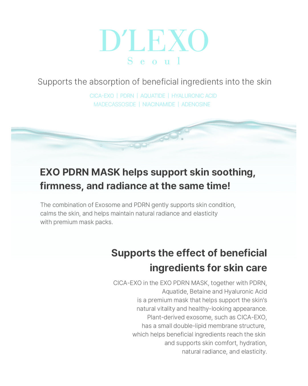 EXO PDRN sheet mask pack 28g x 10