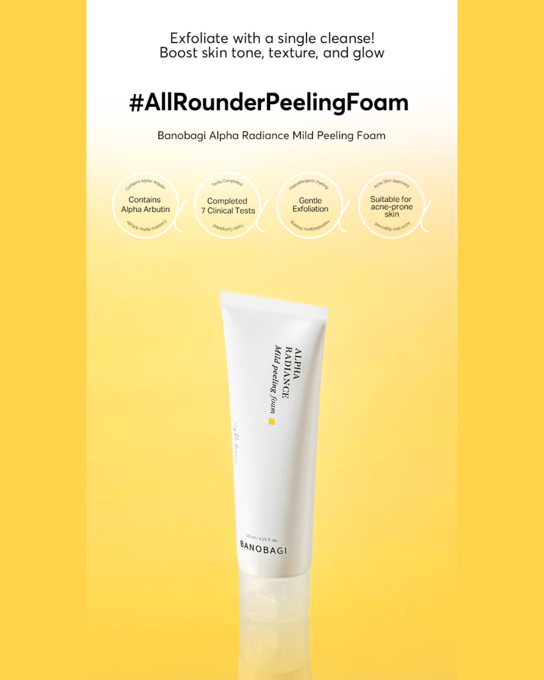 BANOBAGI Alpha Radiance Mild Peeling Foam