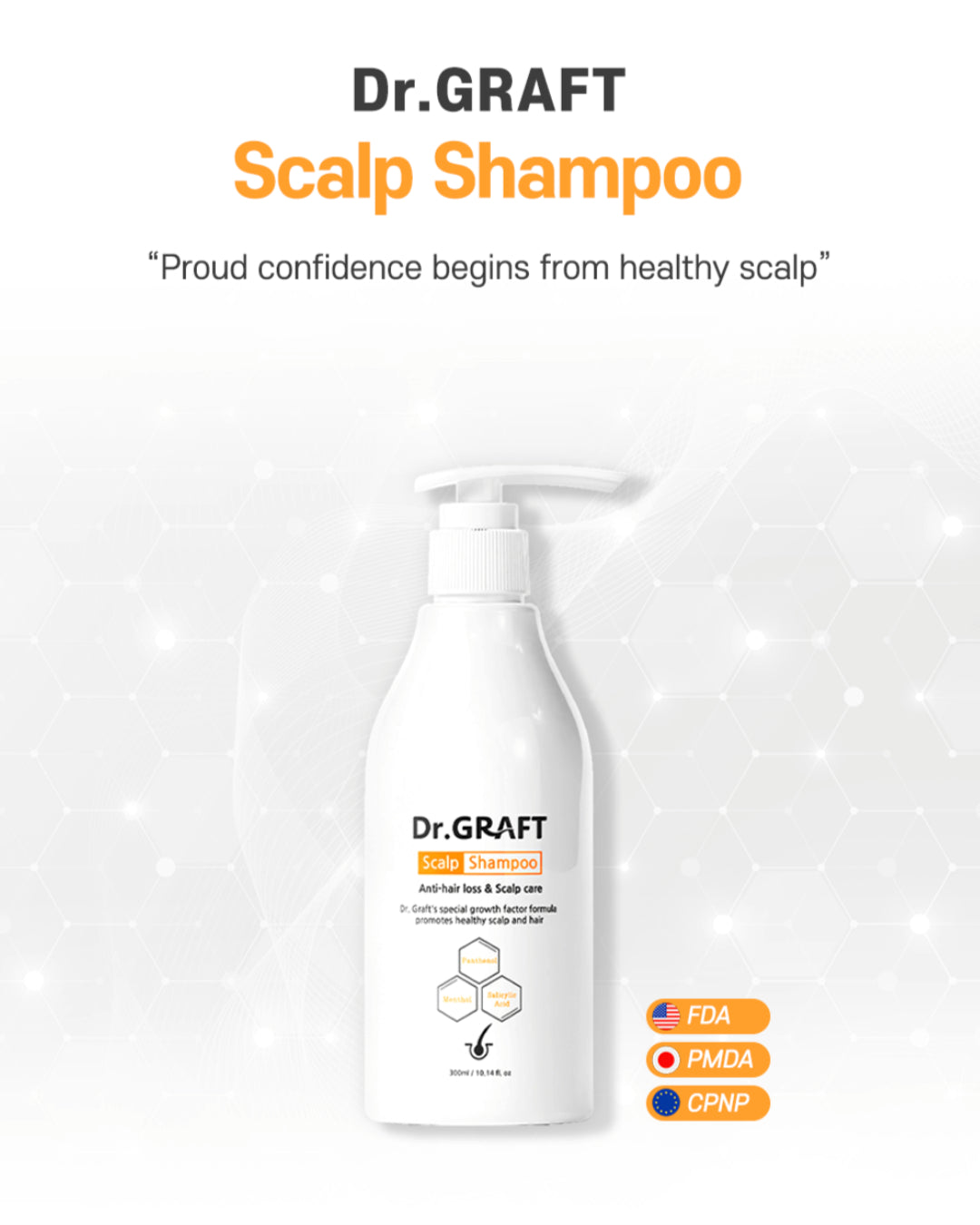 Dr.GRAFT Scalp Shampoo 300ml — Anti Hair Loss & Scalp Care Shampoo