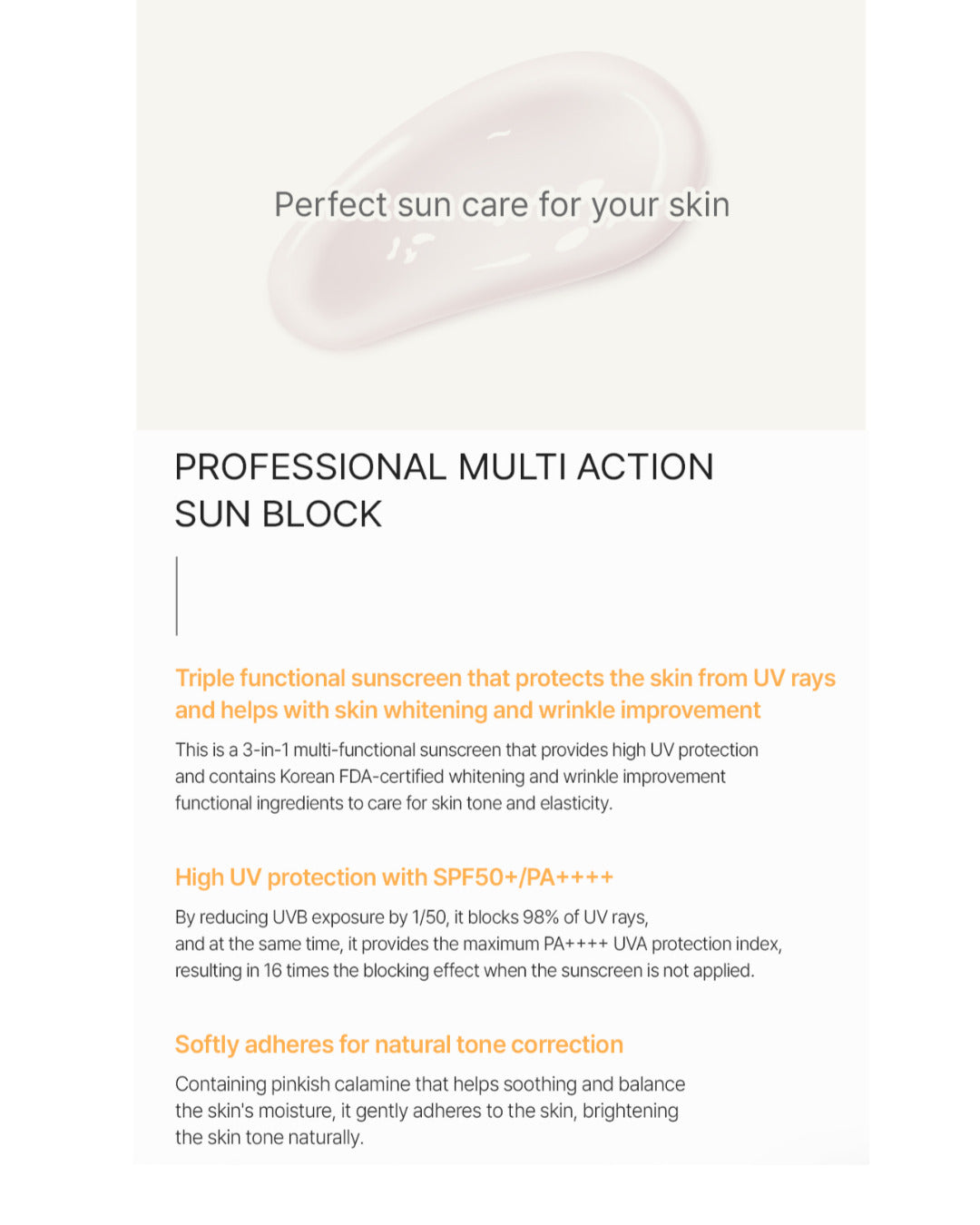 Dermaline Professional Multi Action Sunblock SPF50+ PA++++ 50ml