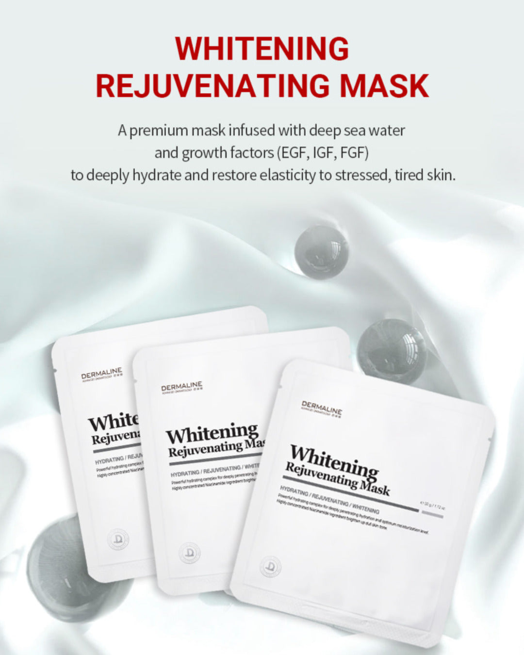 Dermaline Whitening Rejuvenating Mask 32g 5 Pack